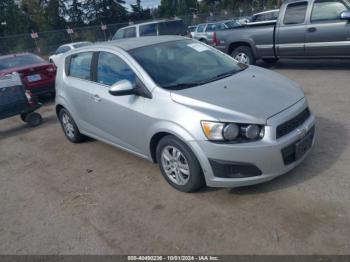  Salvage Chevrolet Sonic