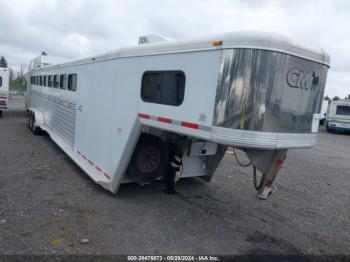  Salvage Cimarron Horse Trailer