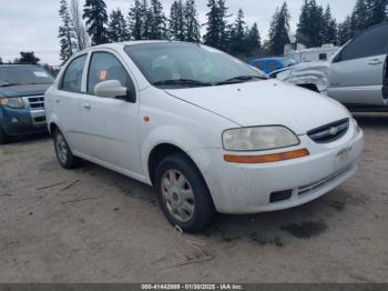  Salvage Chevrolet Aveo