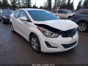  Salvage Hyundai ELANTRA