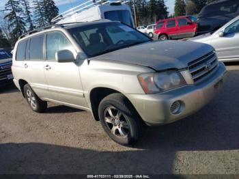  Salvage Toyota Highlander