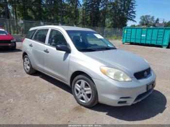  Salvage Toyota Matrix