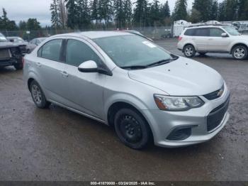  Salvage Chevrolet Sonic