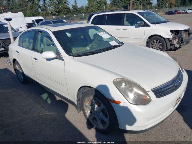  Salvage INFINITI G35x