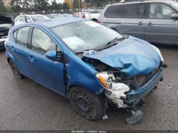  Salvage Toyota Prius c