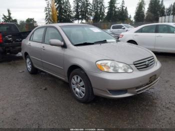  Salvage Toyota Corolla