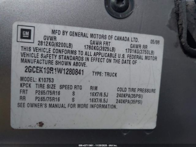 Chevrolet K1500 Fleetside Image 3