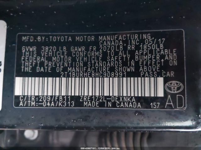 Toyota Corolla Le Image 3