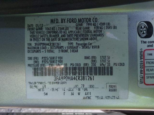 Ford Fusion Se Image 8