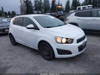 Salvage Chevrolet Sonic
