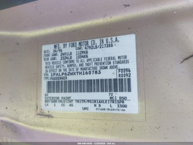 Ford Thunderbird Lx Image 8