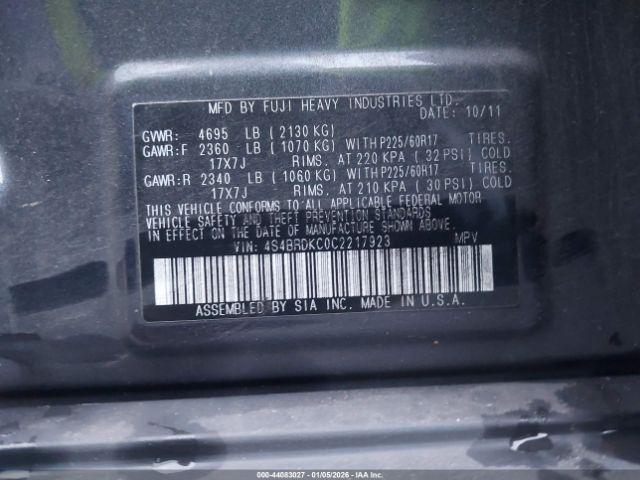 Subaru Outback 3.6r Limited Image 10