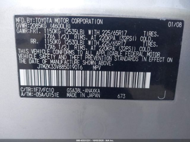 Toyota RAV4 Base V6 Image 12