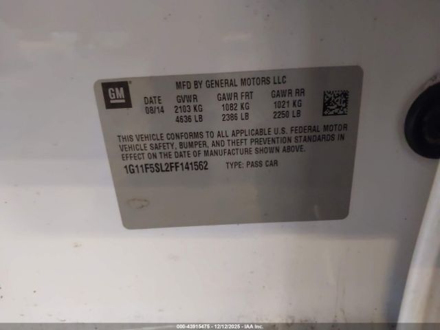 Chevrolet Malibu 1lz Image 14